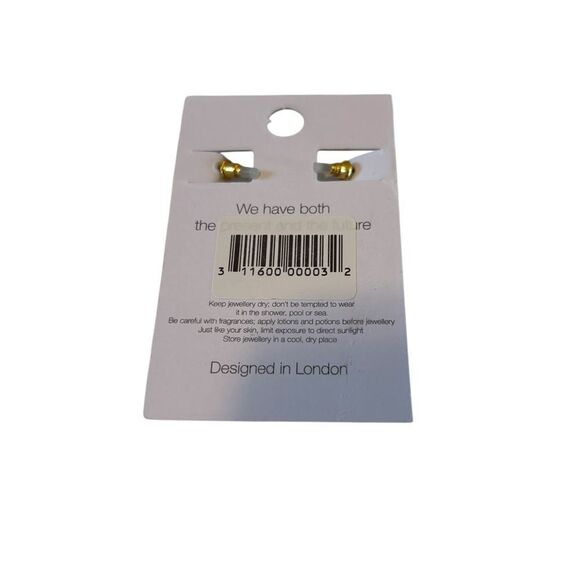 Big Metal London Gold & Lime Green Hoop Earrings. Perfect size for everyday wear - Picture 4 of 6